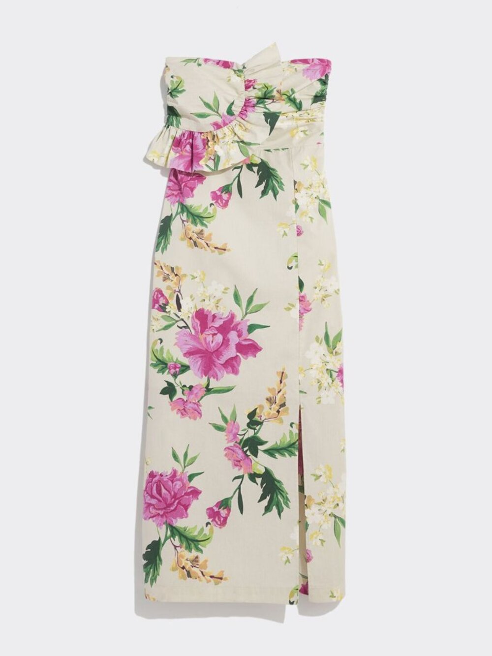 Vineyard Vines Floral Strapless Column Midi Dress - Picture 1 of 2